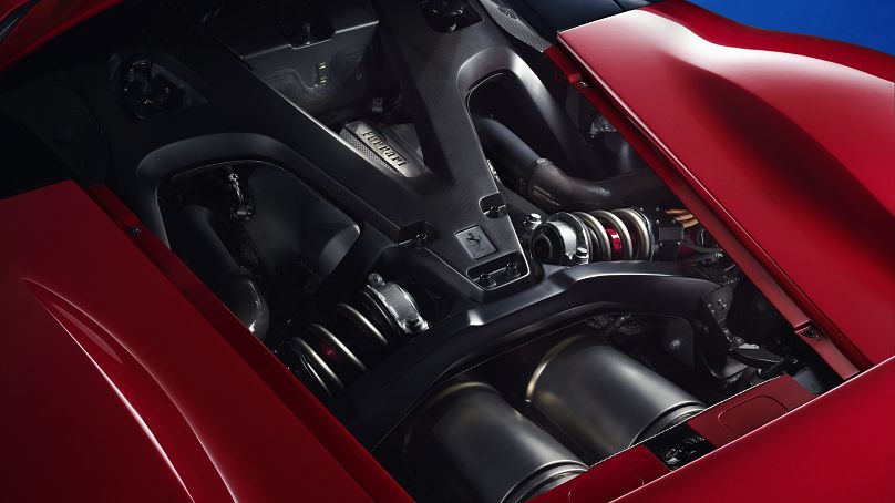 Il motore V6 della nuova Ferrari F80