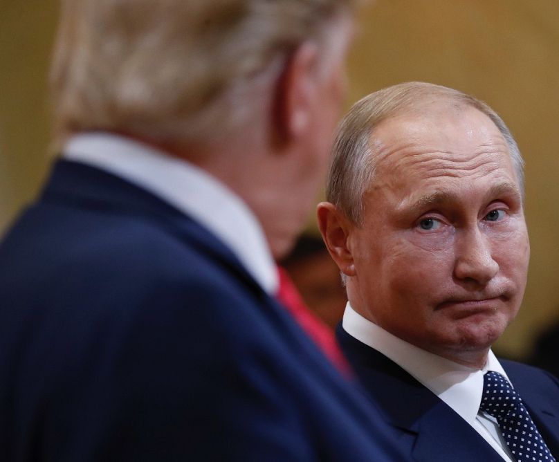 Donald Trump és Vlagyimir Putyin Helsinkiben, 2018 júliusában