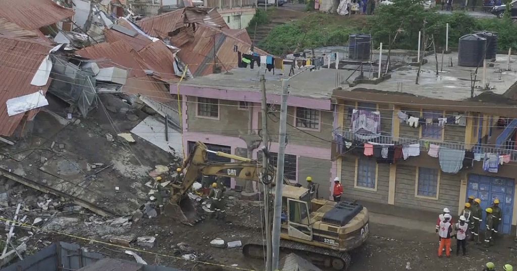 Seven-story block collapses in northern Nairobi, tenants of adjacent buildings evacuated