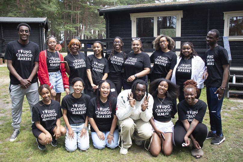 Young people in the UK taking part in the changemakers programme.