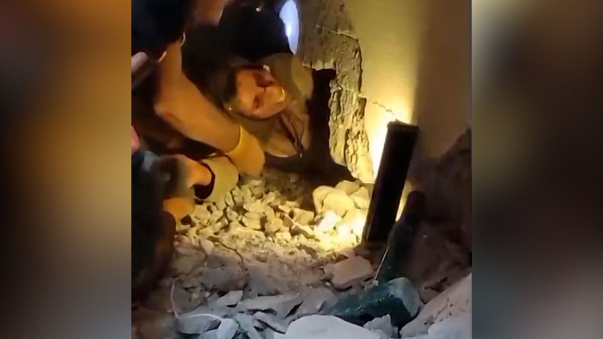 Woman trapped under rubble rescued after 5 days