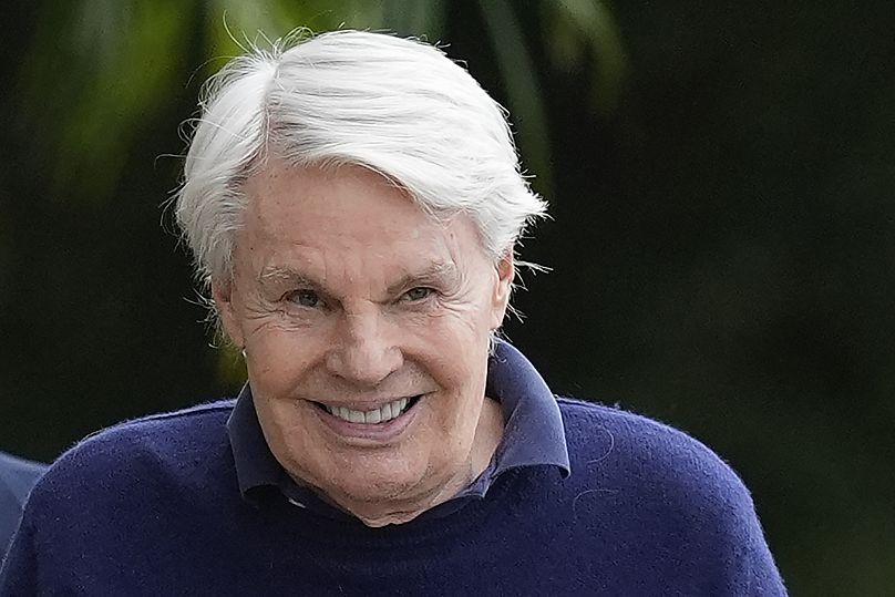 Michael Jeffries, former CEO of Abercrombie & Fitch, leaves following a hearing at the Paul G. Rogers Federal Building and U.S. Courthouse in West Palm Beach, Fla., 2024