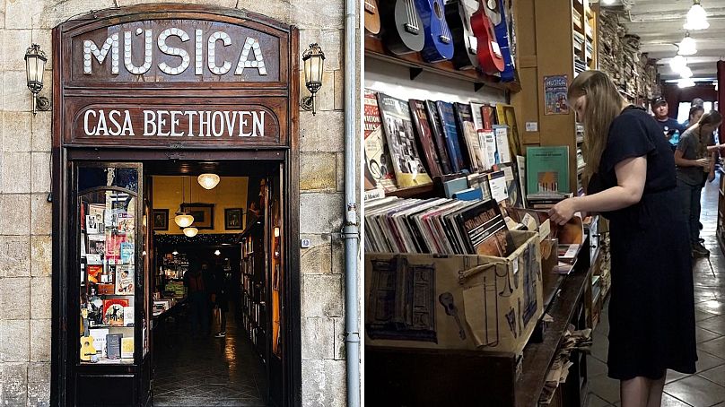 The 140-year-old music store in Barcelona’s iconic Las Ramblas, preserves a vast archive of music scores across genres.