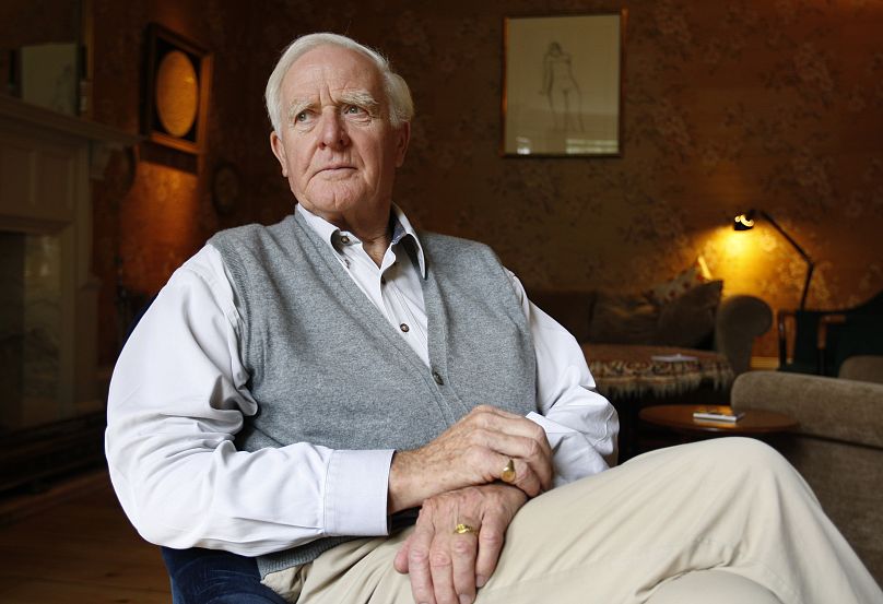John Le Carre, real name David Cornwell at his home in London, Thursday, Aug. 28, 2008.