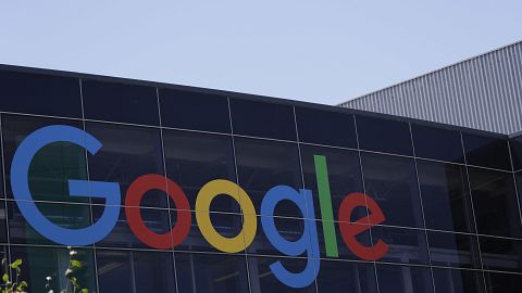FILE - This Tuesday, July 19, 2016, file photo shows the Google logo at the company's headquarters in Mountain View, California.