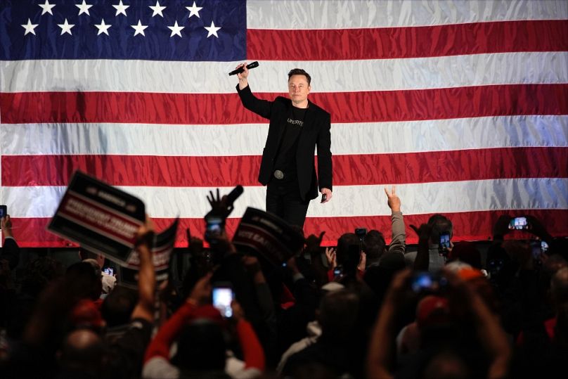Elon Musk Folsomban, 2024. október 17-én
