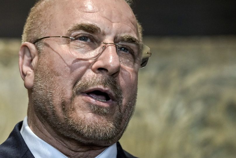 Baker Kalibaf iráni parlamenti elnök egy korábbi felvételen, Libanonban 2024. októberében