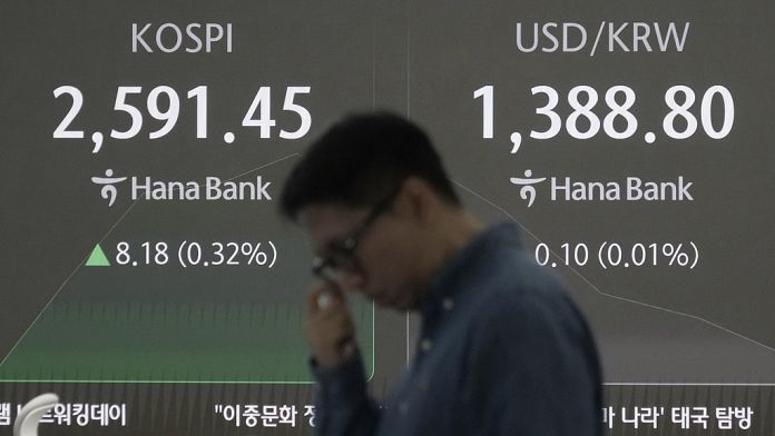 Asian shares rise as the yen dips after Japan's ruling party loses majority