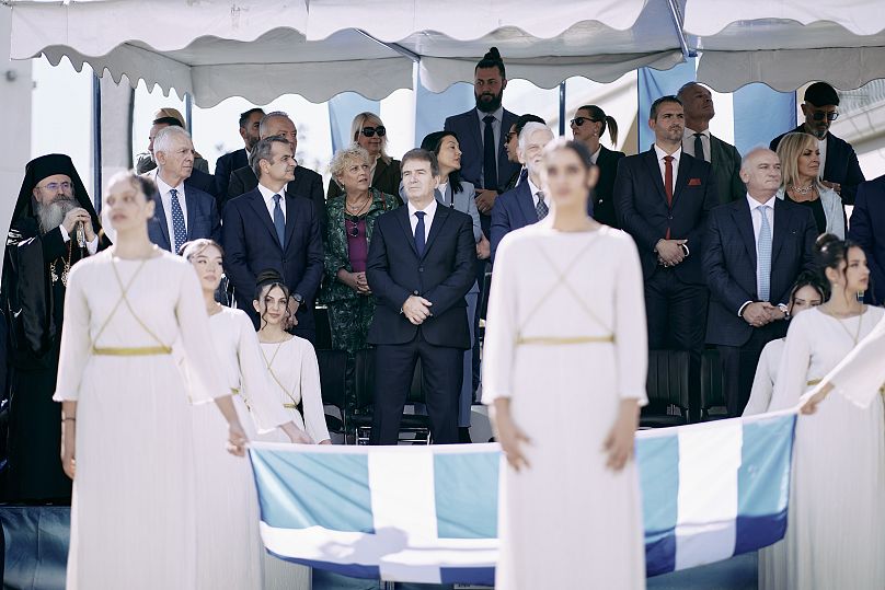 Στην παρέλαση στο Περιστέρι ο Κυριάκος Μητσοτάκης