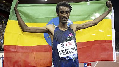 Ethiopian runner Yomif Kejelcha breaks men's half-marathon world record