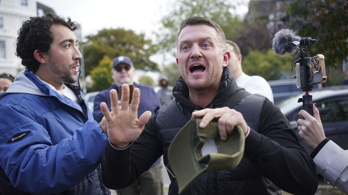 English far-right leader Tommy Robinson jailed for violating court orders