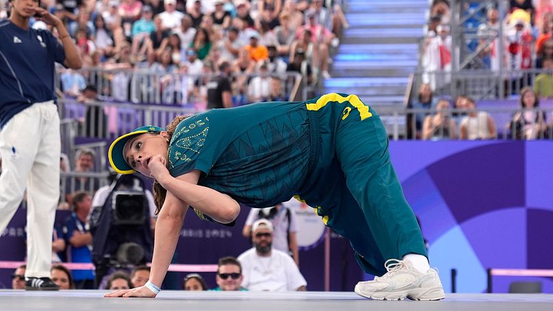 La australiana Rachael Gunn, conocida como B-Girl Raygun, se volvió viral después de actuar en los Juegos Olímpicos de 2024.