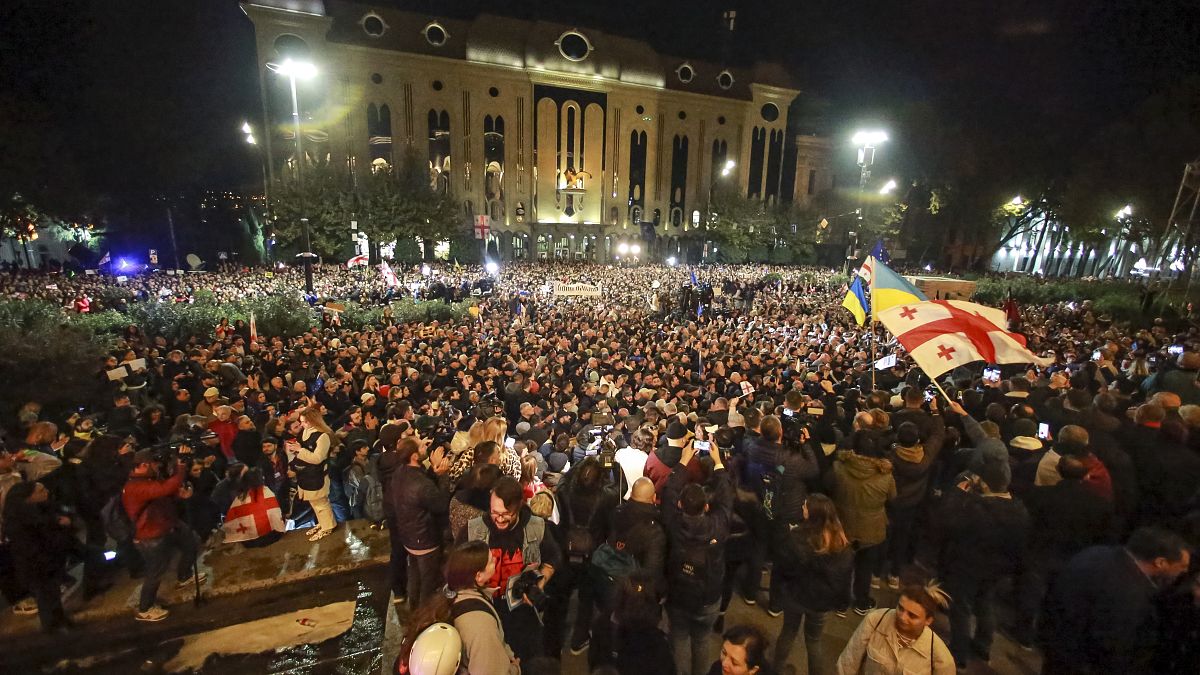 L'opposition géorgienne descend dans la rue contre "les élections volées"