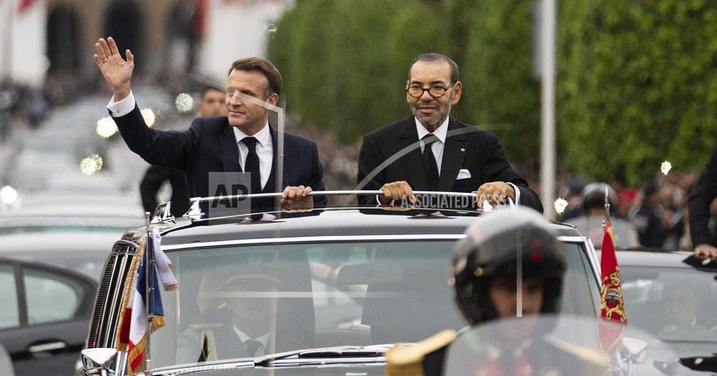 French president in Morocco on visit aiming to strengthen ties