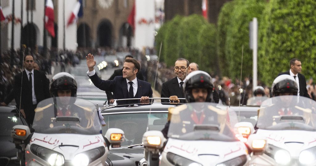 French president in Morocco on visit aiming to strengthen ties French president in Morocco on visit aiming to strengthen ties