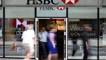 Library photo of an HSBC branch in London. HSBC is Europe's largest bank.