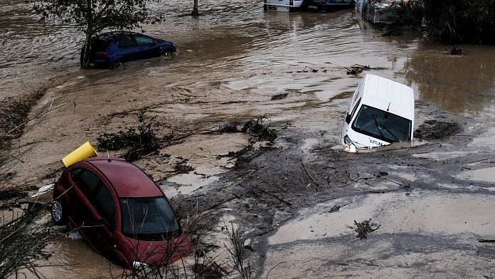 No Comment. En Espagne, la ville de Malaga touchée par des inondations