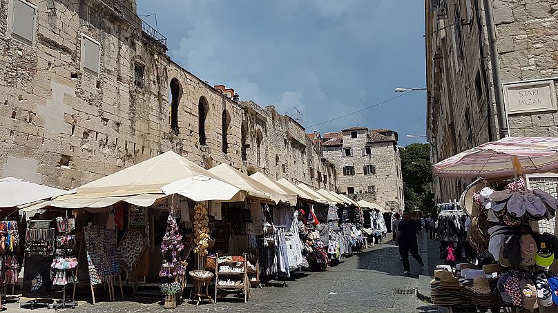 Mercadillo turístico en Split