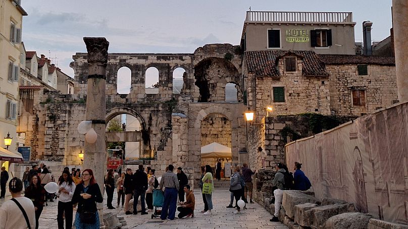 El Palacio de Diocleciano en Split.