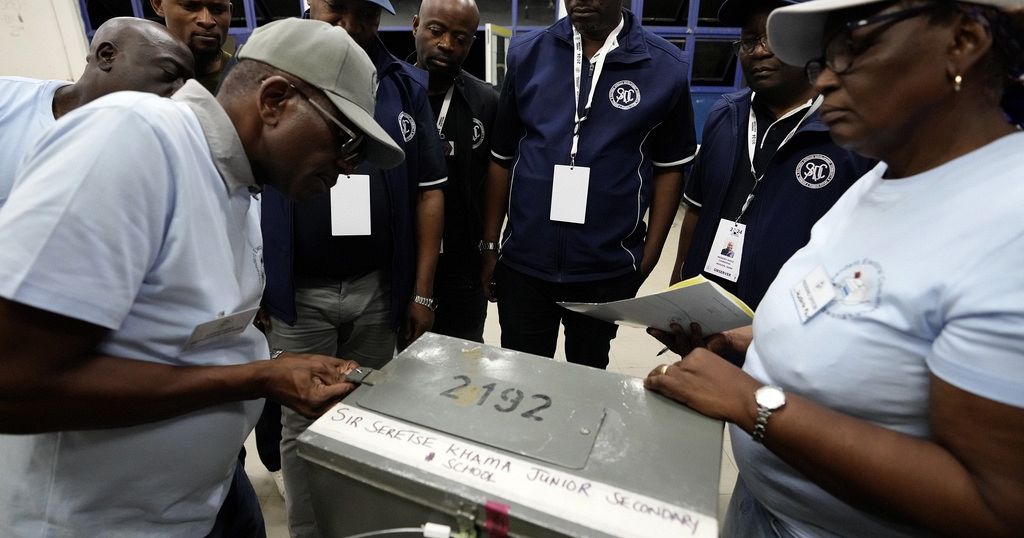 Residents in Botswana await results of the country’s general election, after polling stations close