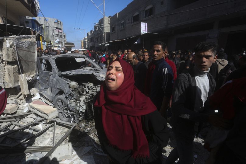  رفح، قطاع غزة، السبت، 24 فبراير، 2024. 