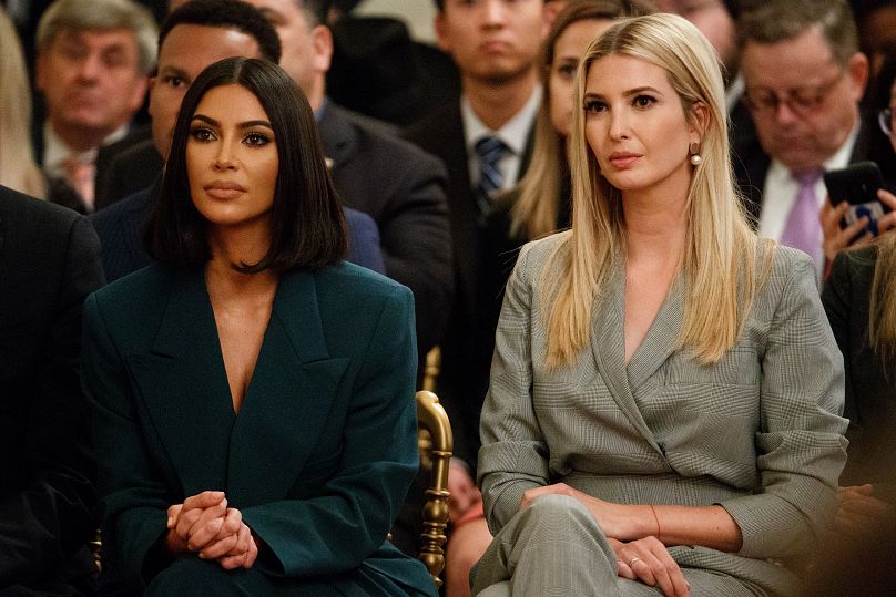 Kim Kardashian and Ivanka Trump in 2019