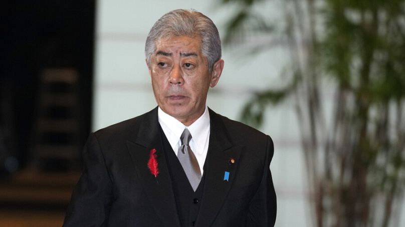 Foto de arquivo: ministro dos Negócios Estrangeiros do Japão, Takeshi Iwaya, em Tóquio, outubro de 2024