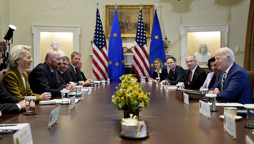 Ursula von der Leyen e Joe Biden desenvolveram uma estreita relação de trabalho.