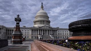 The Capitol is seen in Washington, Monday, Nov. 4, 2024, as the campaign season comes to an end. 