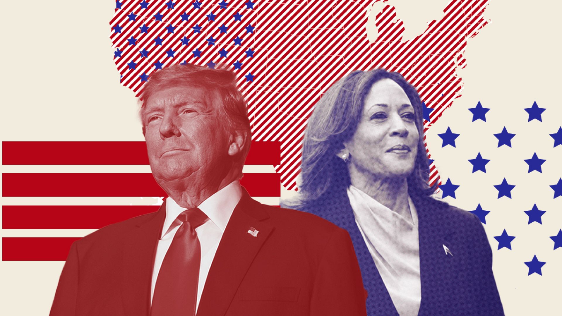 US election 2024 States called for Trump and Harris as more polls