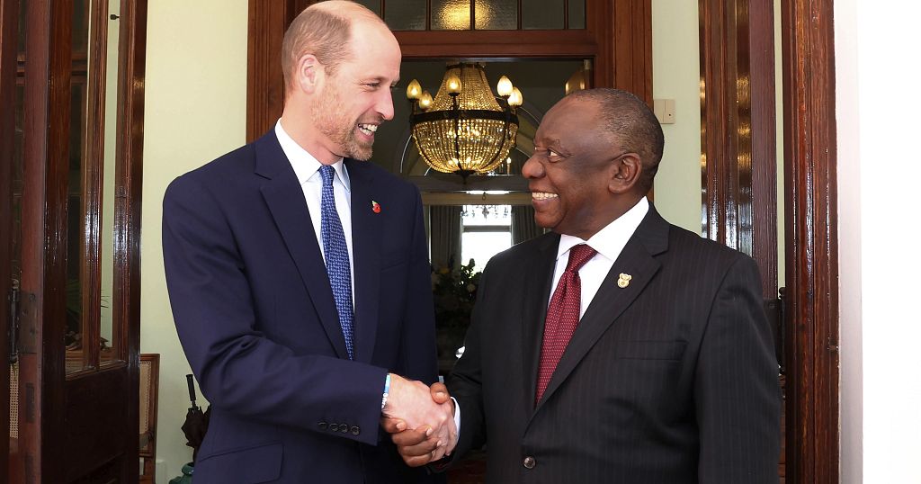 President Cyril Ramaphosa meets Prince William, during William’s South Africa Visit