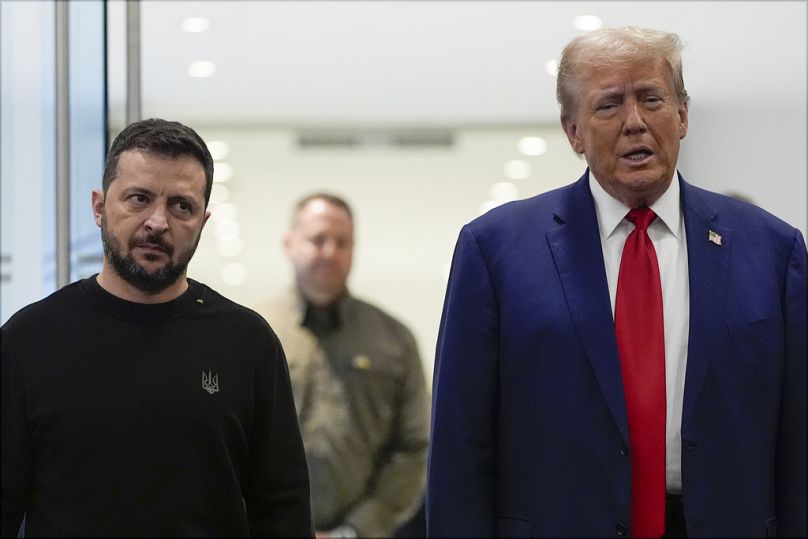 Zelenszkij és Trump New Yorkban, 2024 szeptember 27. 