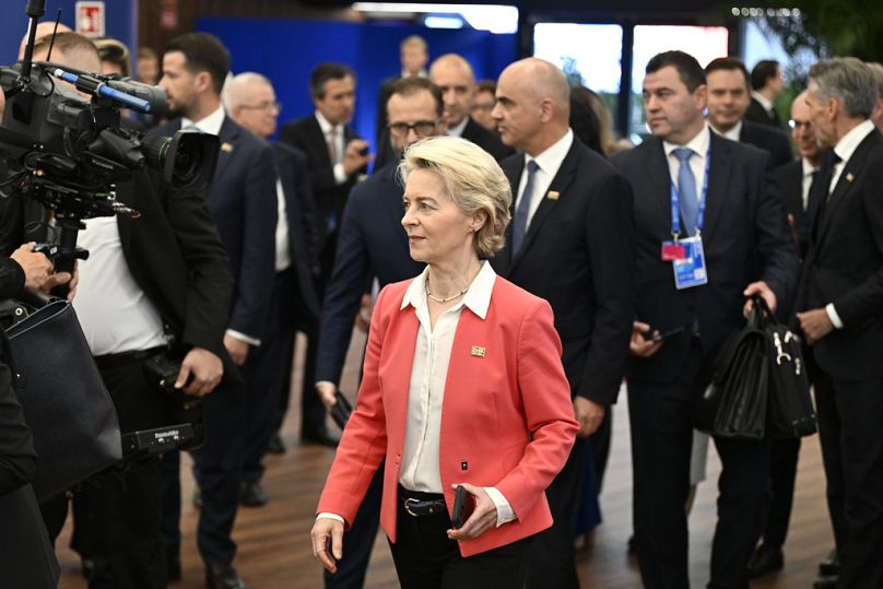 Ursula von der Leyen, az EB elnöke érkezik