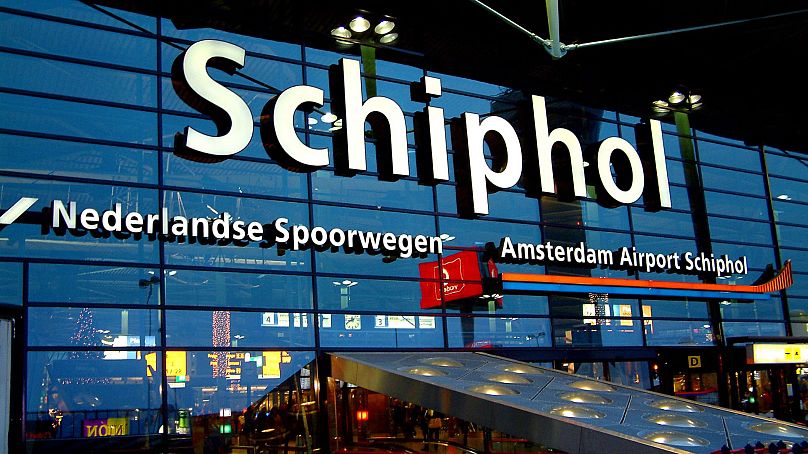 Entrance to Amsterdam Airport Schiphol