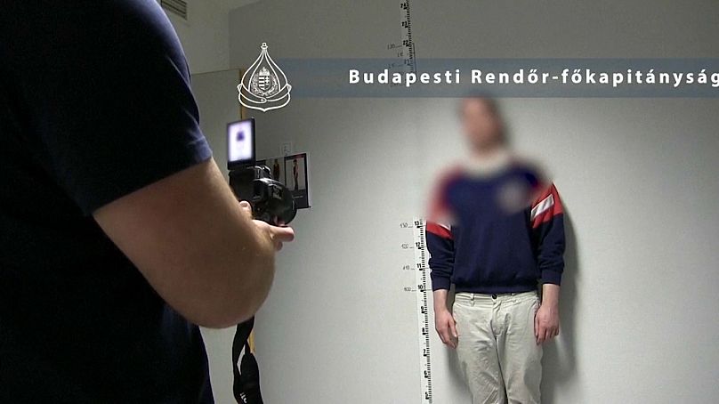 Hungarian police released a video of the 37-year-old suspect in custody, 9 November, 2024