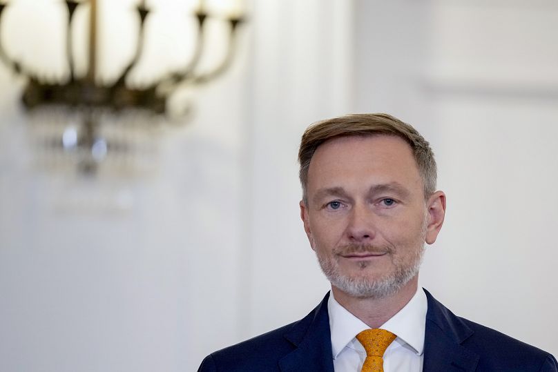 Former Finance Minister Christian Lindner whose dismissal caused Germany's coalition government to collapse, 7 November, 2024