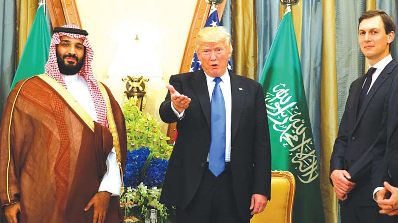 MBS, Trump és Kushner, 2019