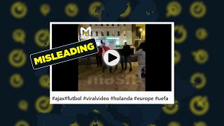 Μια παραπλανητική ανάρτηση σχετικά με έναν καυγά μετά από συγκρούσεις στο Άμστερνταμ.
