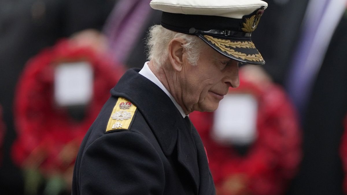 King Charles leads Remembrance Sunday ceremony