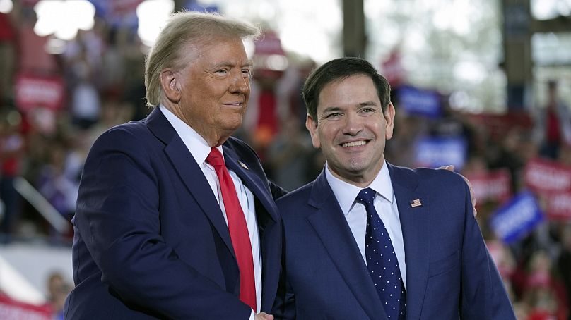 Trump és Rubio egy novemberi floridai kampányrendezvényen