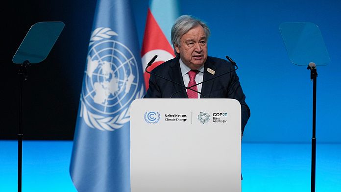 COP29: UN chief tells countries to ‘pay up’ or humanity will pay the price