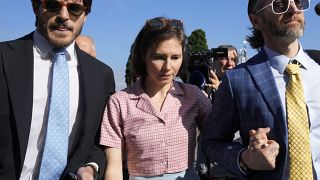 Amanda Knox stiže u sudnicu u Firenci, u Italiji, u srijedu, 5. lipnja 2024.