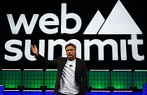 German Vice Chancellor Robert Habeck at the Web Summit in Lisbon