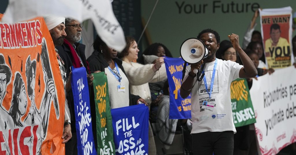 Protesters demand rich countries pay fair share in climate finance amid COP29 negotiations