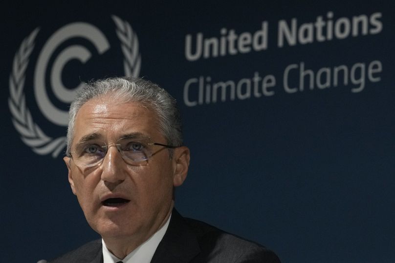 Mukhtar Babayev, presidente della Cop29, partecipa a una sessione del vertice sul clima delle Nazioni unite, 15 novembre 2024, Baku, Azerbaigian