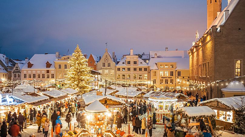 Scenes at Tallinn Christmas market