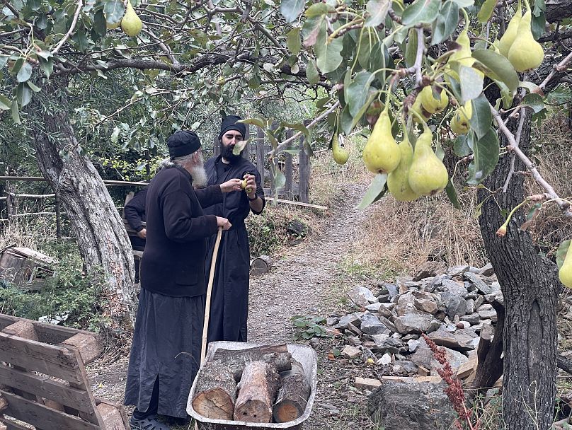 Οι μοναχοί φροντίζουν τη γη