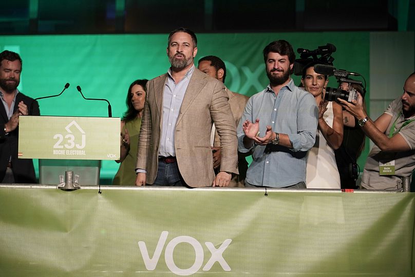 Santiago Abascal tras las elecciones en 2023 (ARCHIVO)