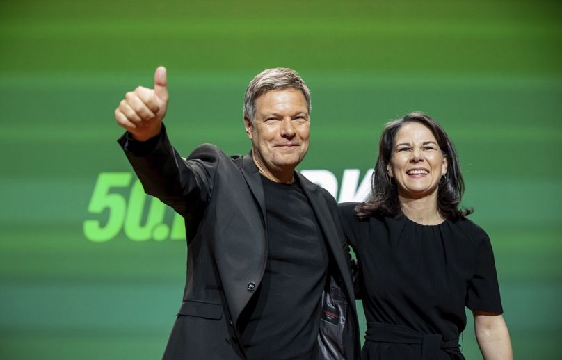 Annalena Baerbock i Robert Habeck z Niemieckiej Partii Zielonych.