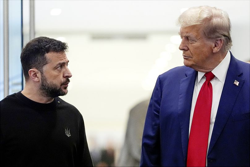 Zelenskyy com Trump em setembro